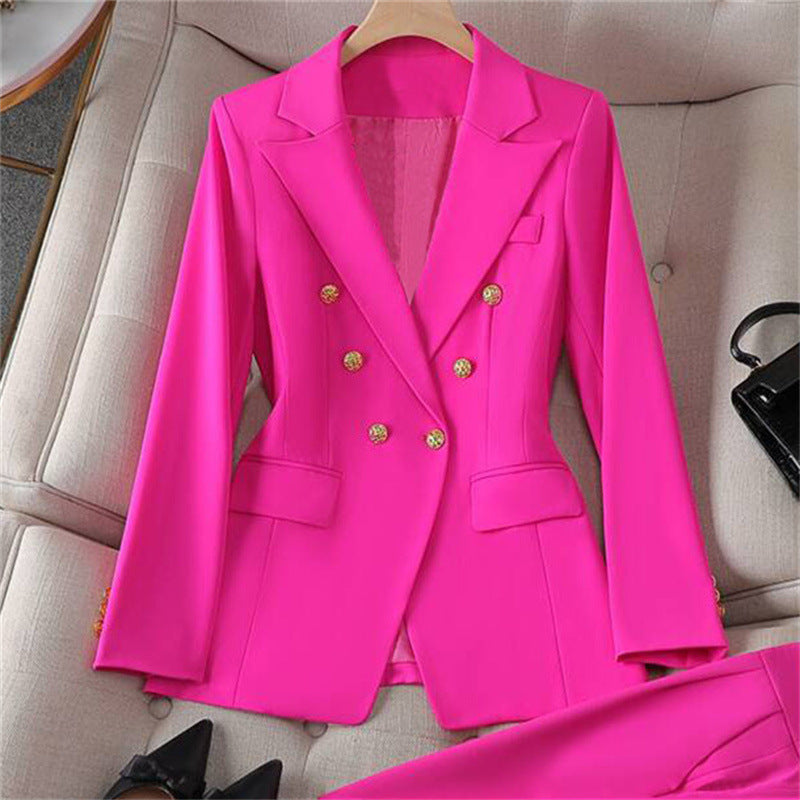 Retro Chic Women’s Slim-Fit Blazer Set