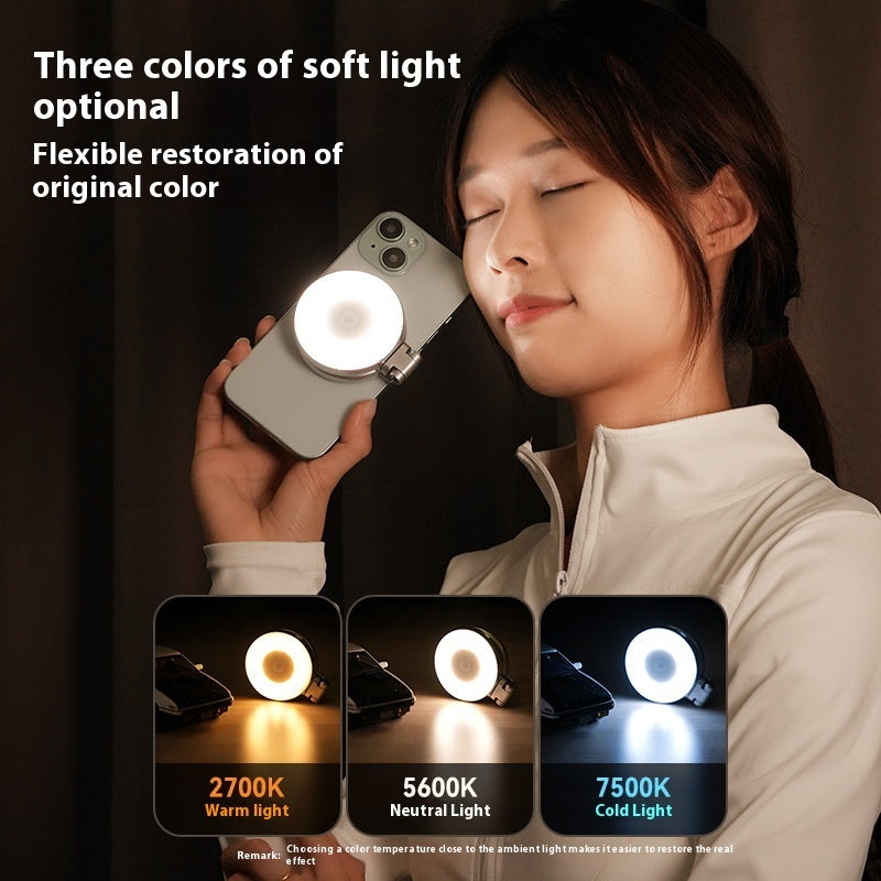 Magnetic Clip-On LED Selfie Light