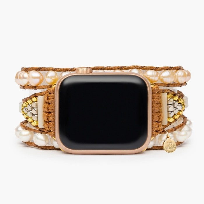 Luxury Pearl Beaded Watch Band – Handmade for Men & Women