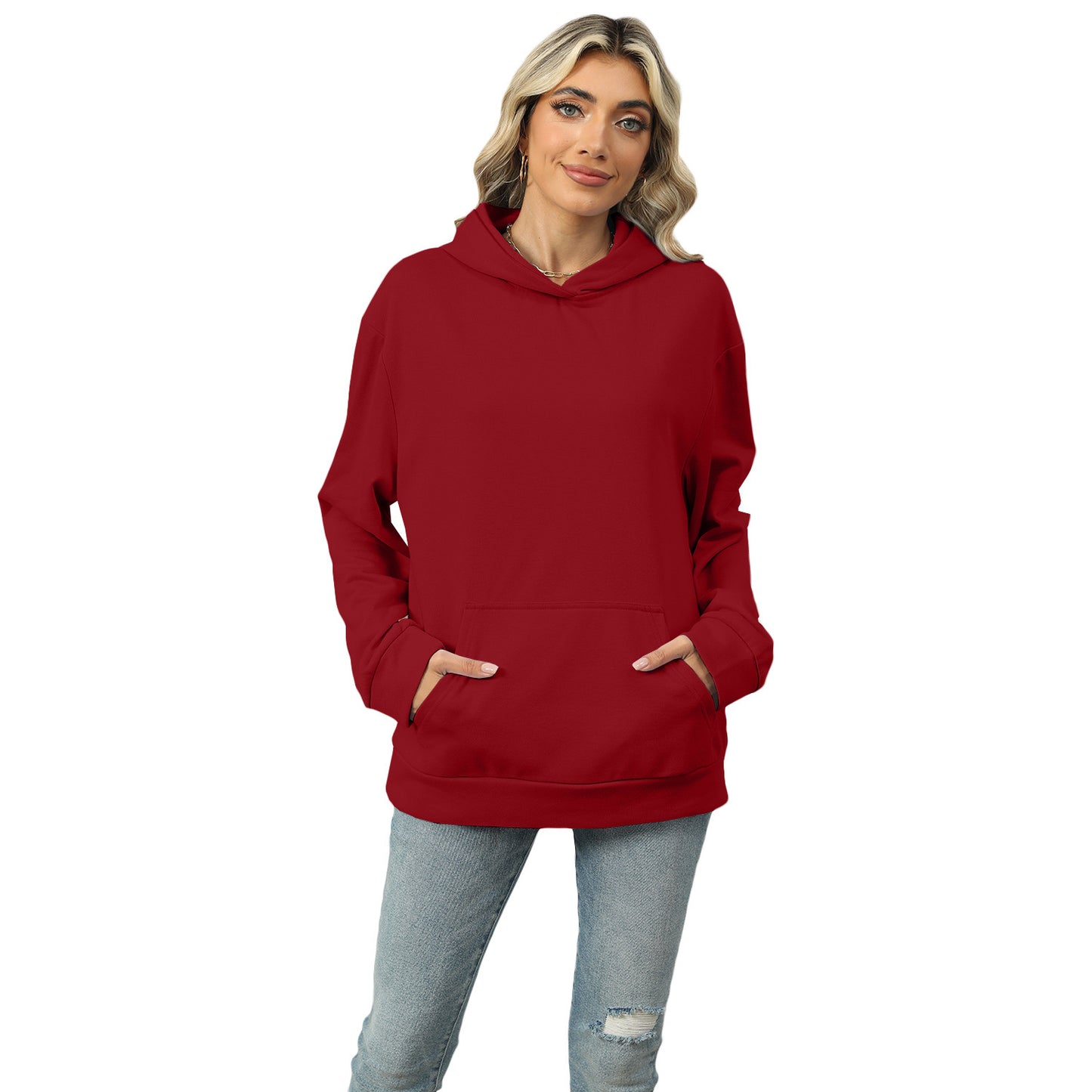 Oversized Hoodie for Women – Casual Pullover with Pocket