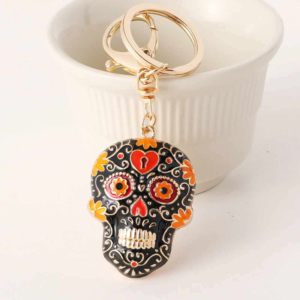 SoulArt™ Mandala Skull Keychain