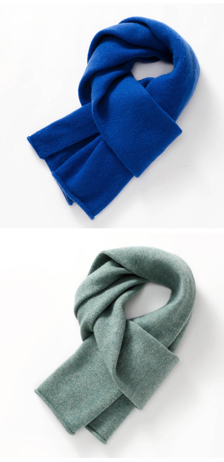 Unisex Cashmere Wool Scarf – Winter Luxury Warm Shawl