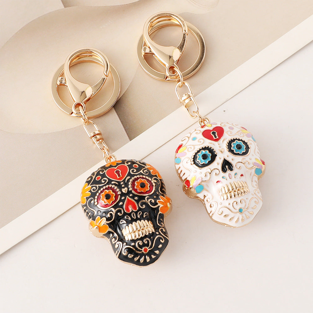 SoulArt™ Mandala Skull Keychain