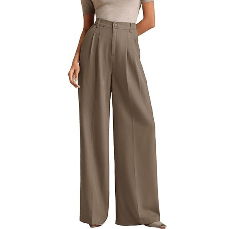 Elegance High-Waist Women’s Suit Pants