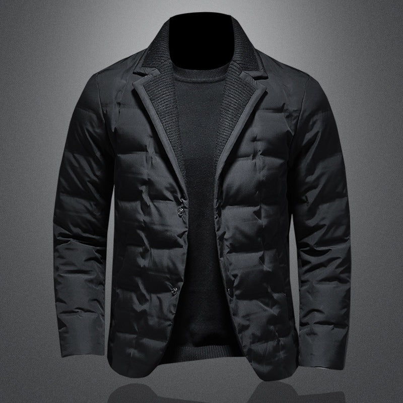 Men’s Warm Winter Coat – Down-Filled Jacket