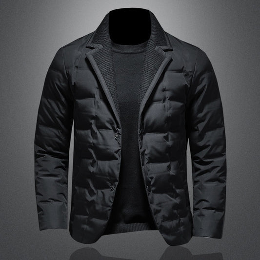 Men’s Warm Winter Coat – Down-Filled Jacket