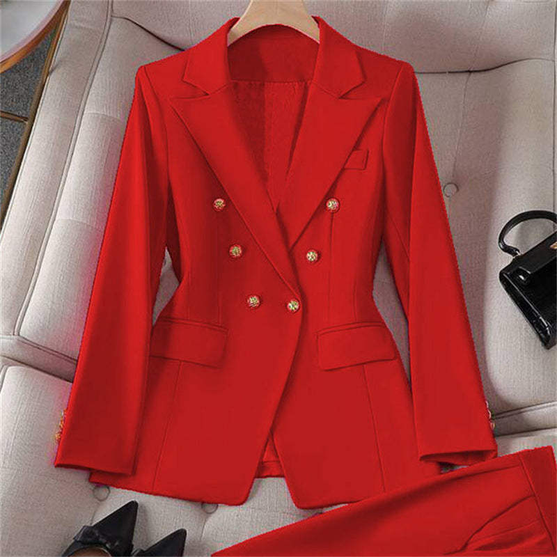 Retro Chic Women’s Slim-Fit Blazer Set