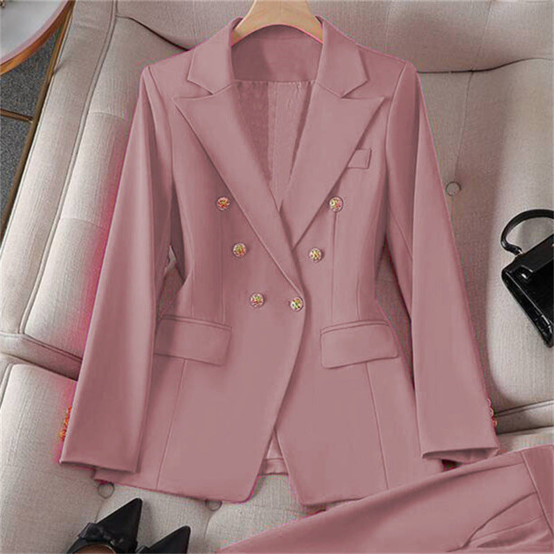 Retro Chic Women’s Slim-Fit Blazer Set