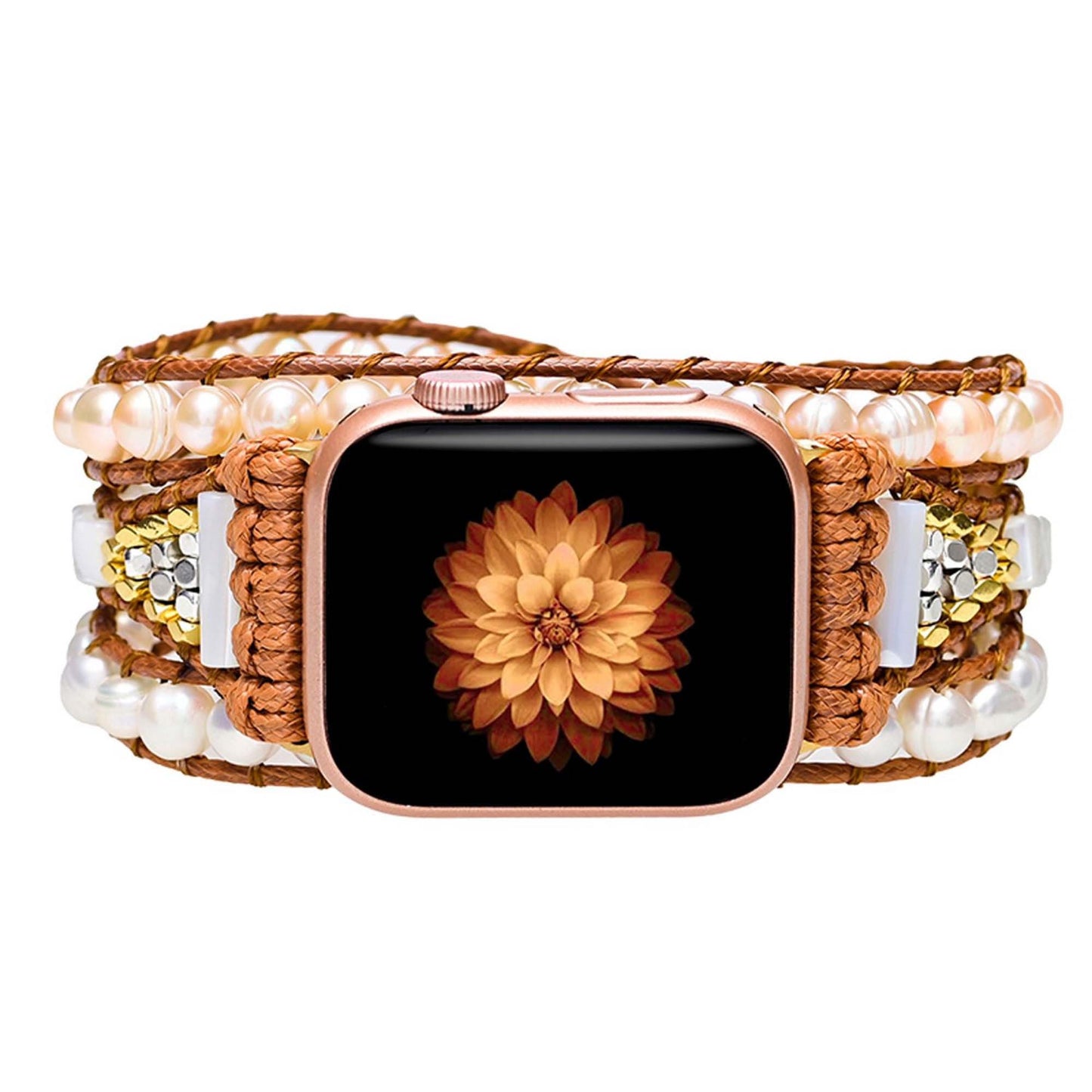 Luxury Pearl Beaded Watch Band – Handmade for Men & Women