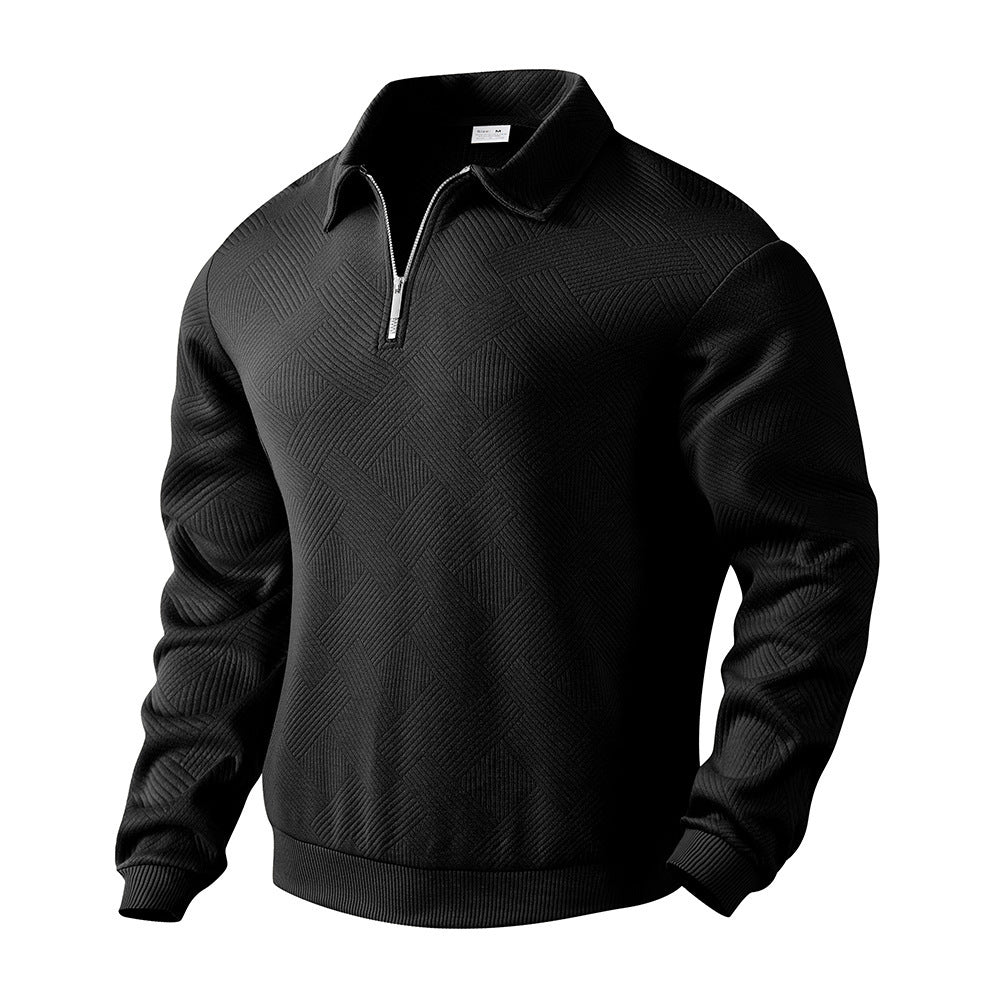 UrbanFit Jacquard Zip Sweatshirt