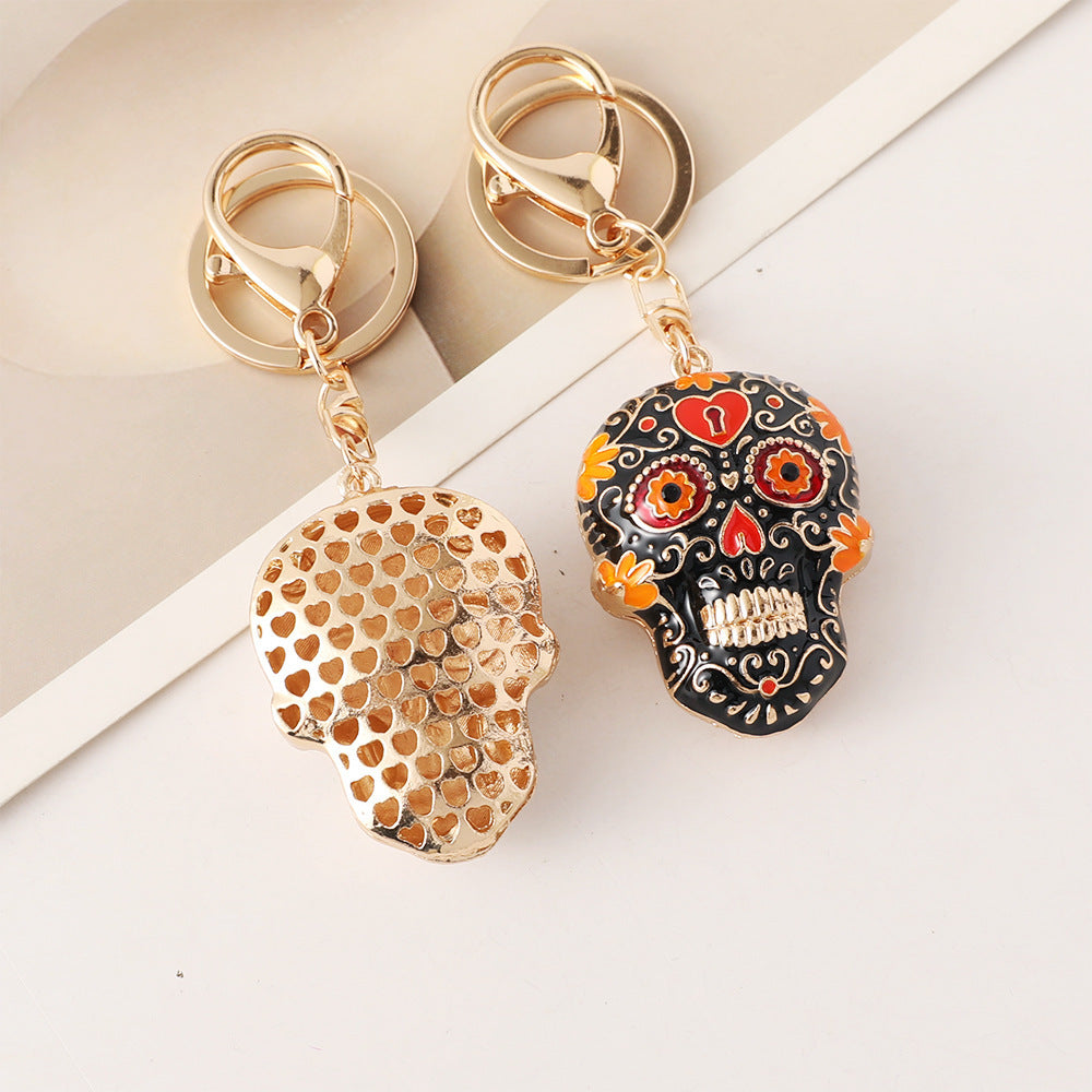 SoulArt™ Mandala Skull Keychain