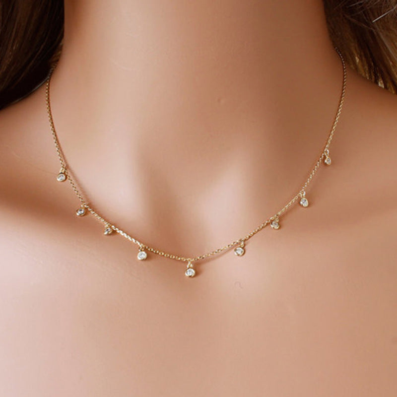 Delicate Little Diamond Necklace for Women