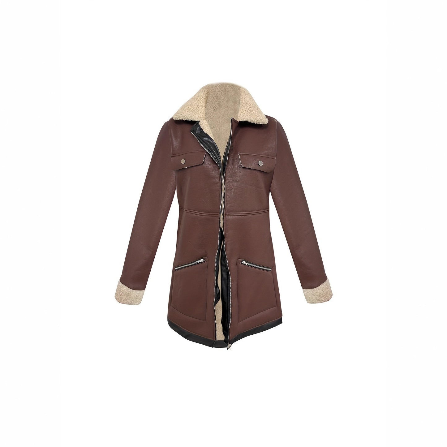 VelvaWarm™ Turn-Down Collar Jacket