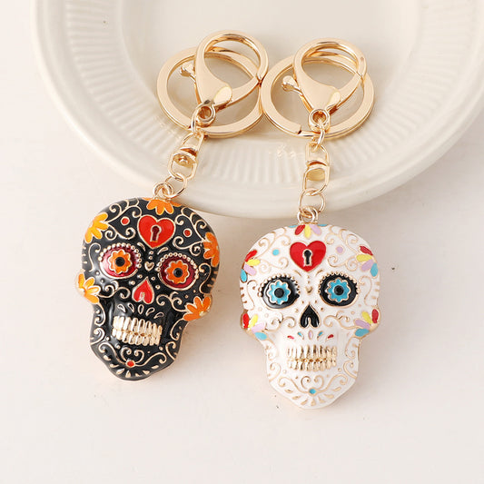 SoulArt™ Mandala Skull Keychain