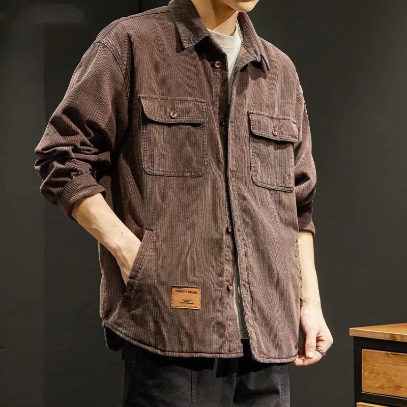 Loose-Fit Warm Denim Jacket – Everyday Fashion Outerwear