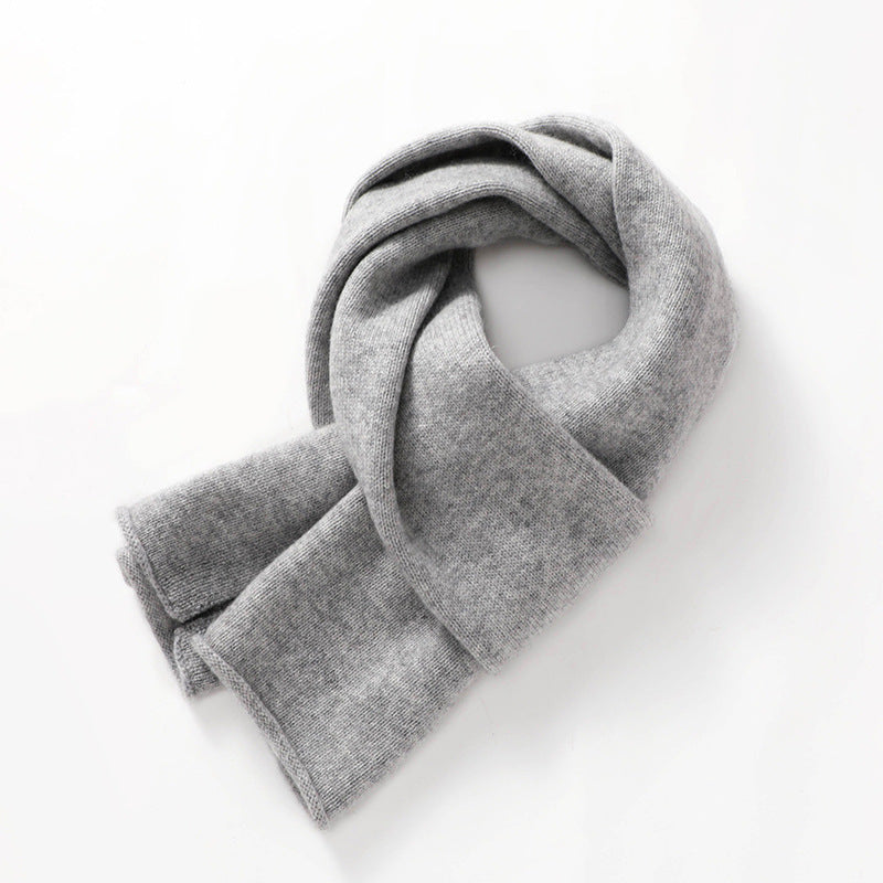 Unisex Cashmere Wool Scarf – Winter Luxury Warm Shawl
