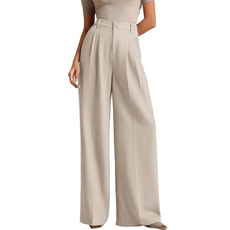 Elegance High-Waist Women’s Suit Pants