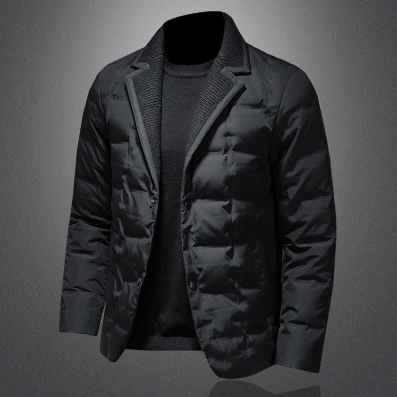 Men’s Warm Winter Coat – Down-Filled Jacket