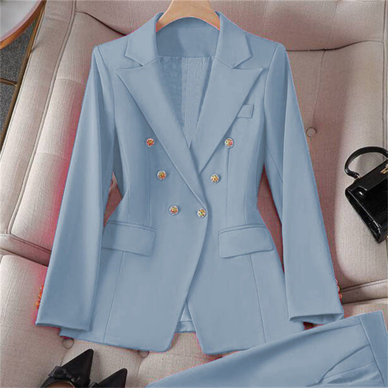 Retro Chic Women’s Slim-Fit Blazer Set