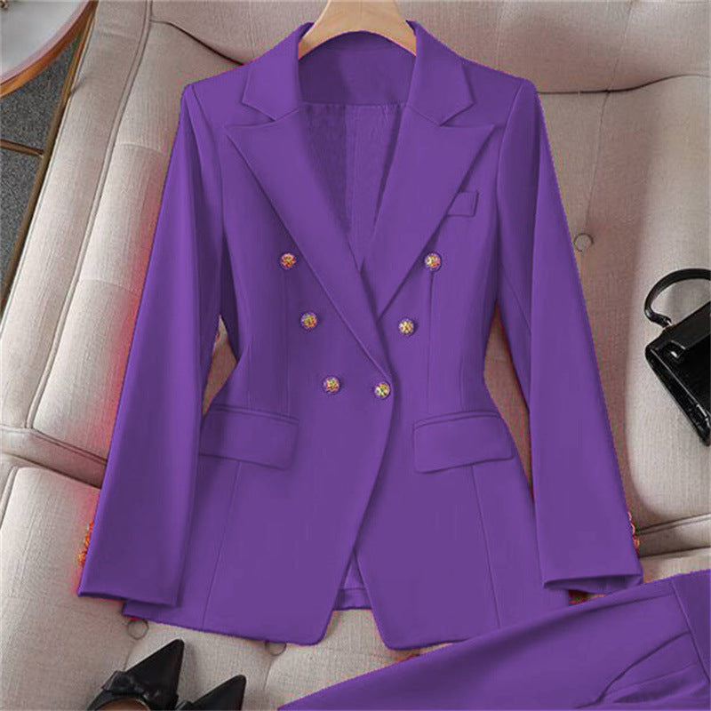 Retro Chic Women’s Slim-Fit Blazer Set