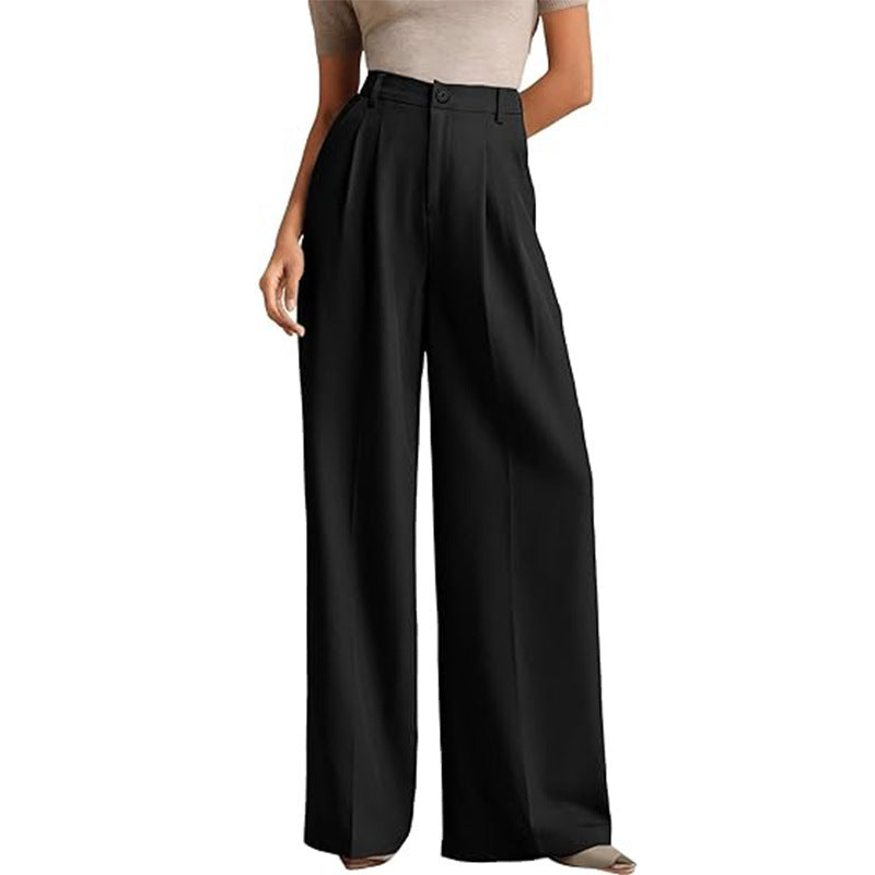 Elegance High-Waist Women’s Suit Pants