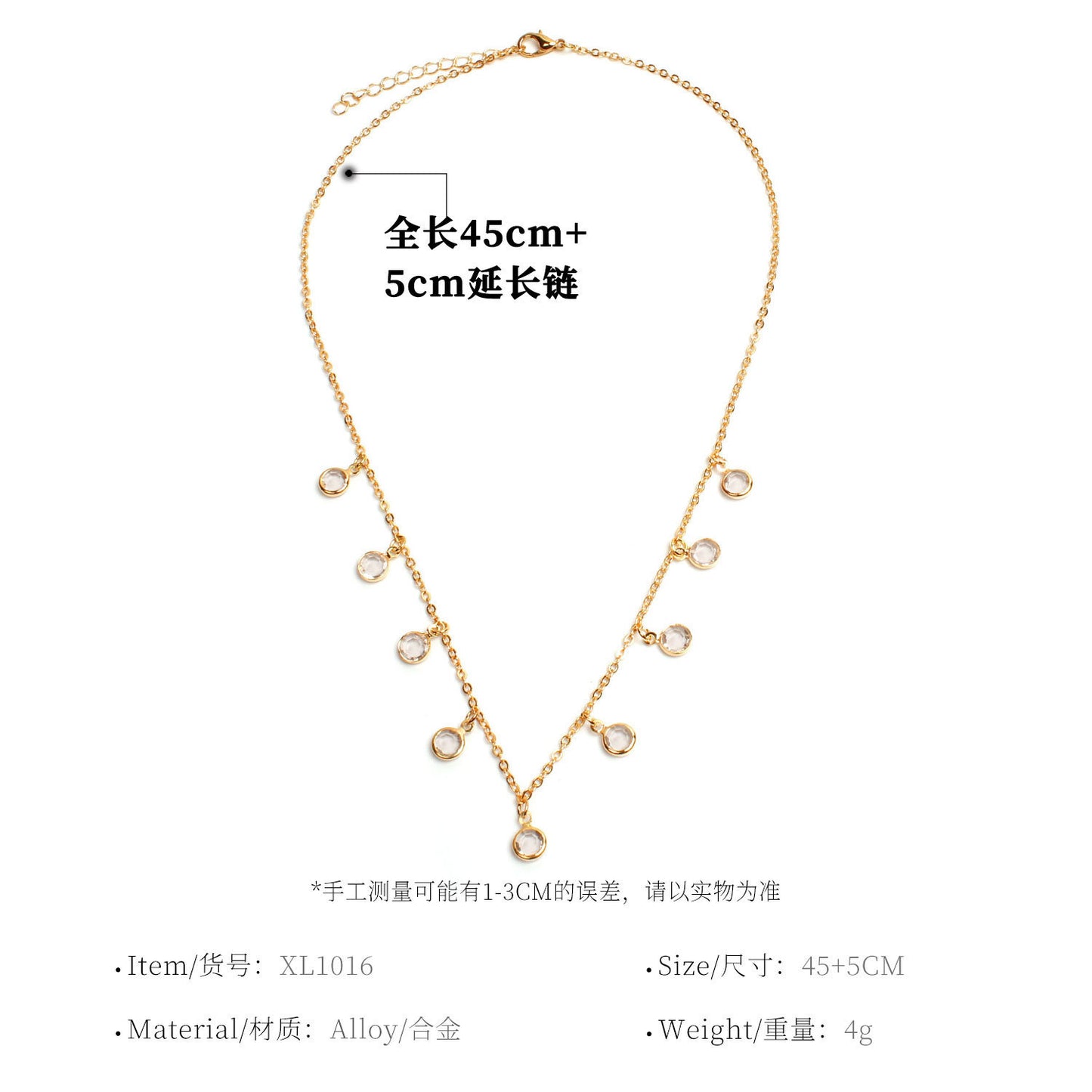 Delicate Little Diamond Necklace for Women
