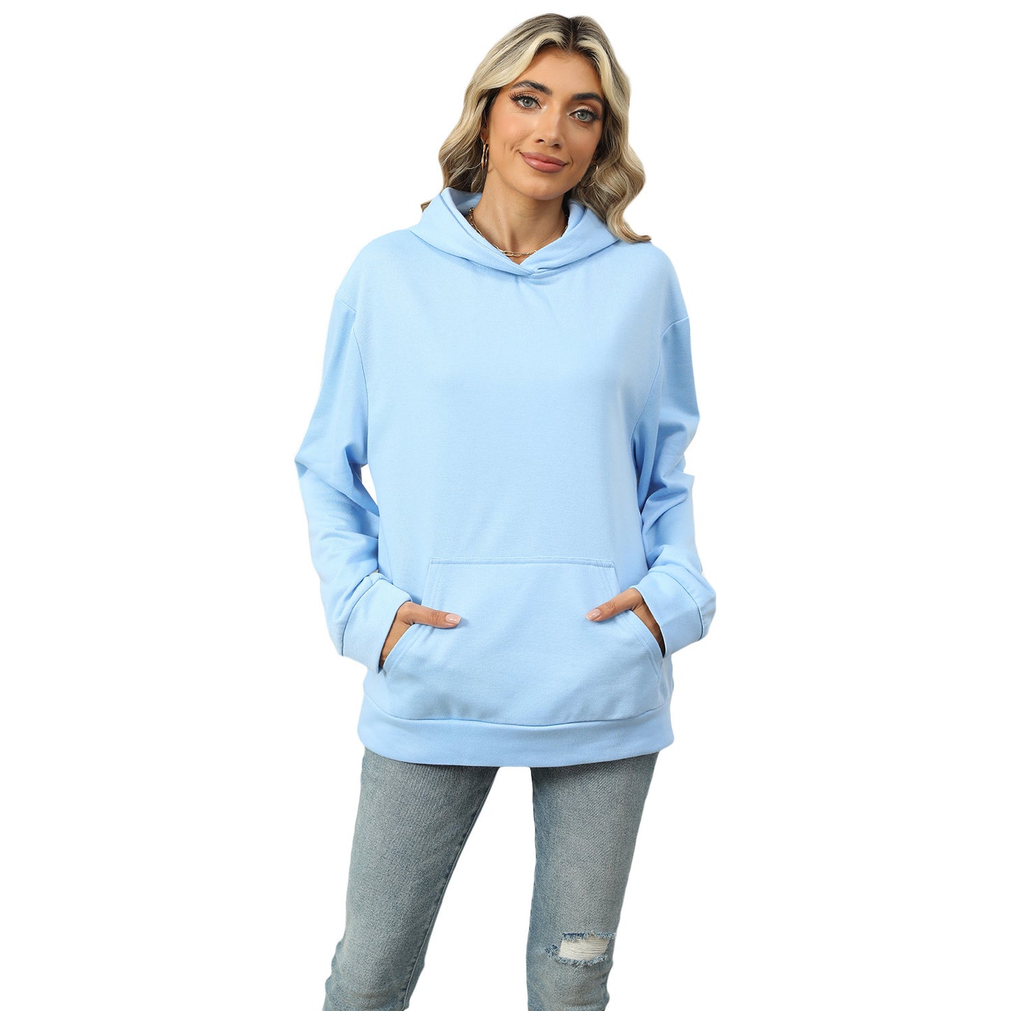 Oversized Hoodie for Women – Casual Pullover with Pocket