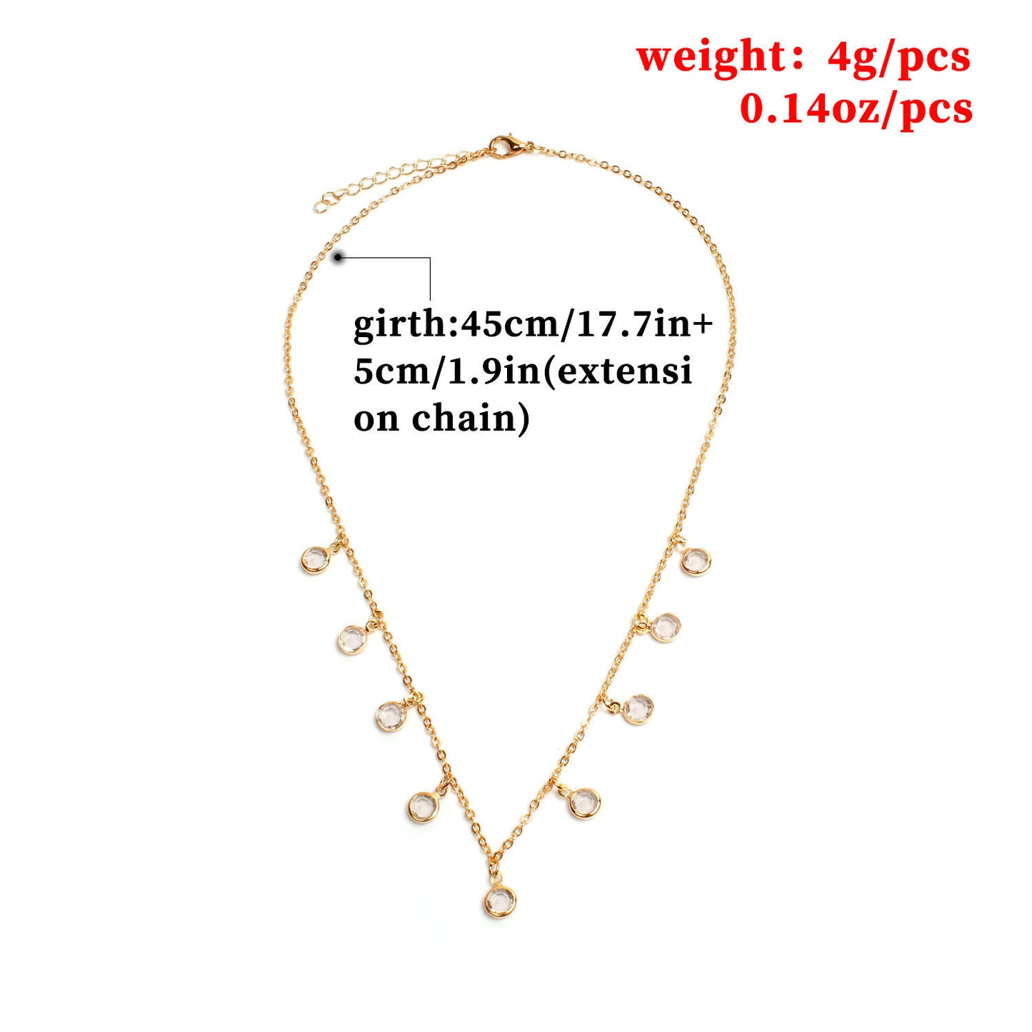 Delicate Little Diamond Necklace for Women