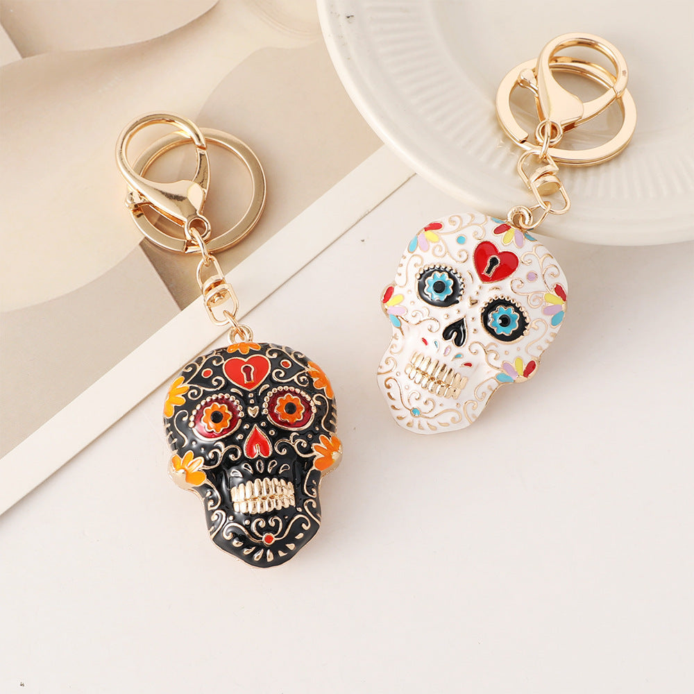 SoulArt™ Mandala Skull Keychain